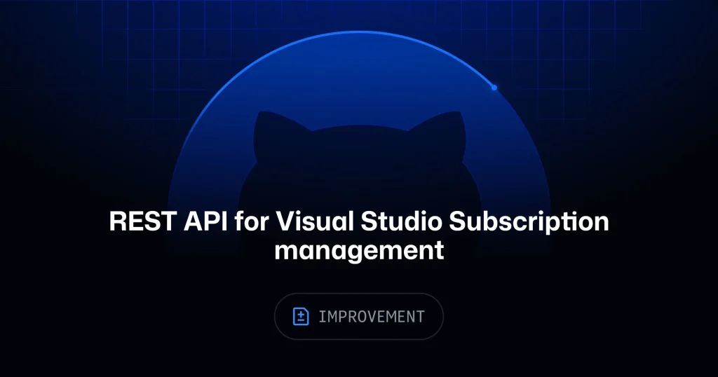 Логотип GitHub рядом с иконкой Visual Studio Subscription