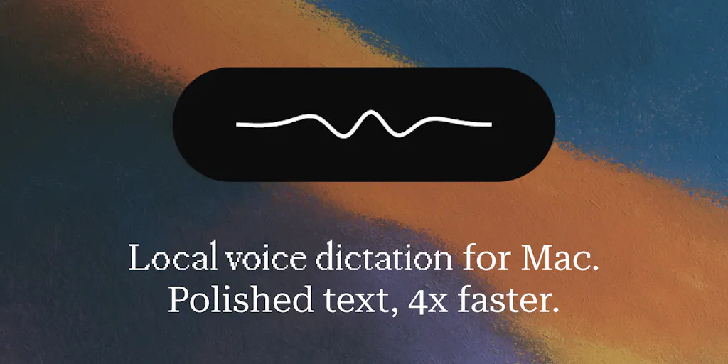 Интерфейс приложения Epilude для локальной диктовки на Mac с отображением сырой и очищенной расшифровки