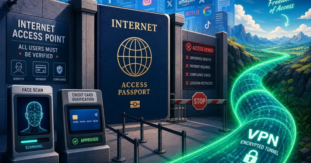 Паспортный контроль на входе в интернет и обход через VPN