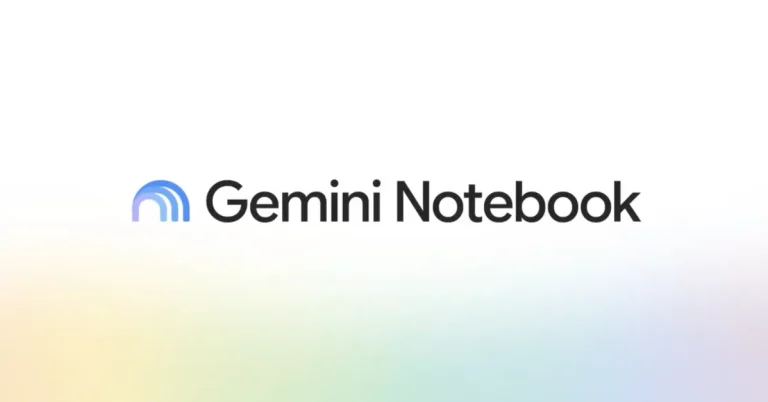 Интерфейс приложения Gemini Notebook от Google