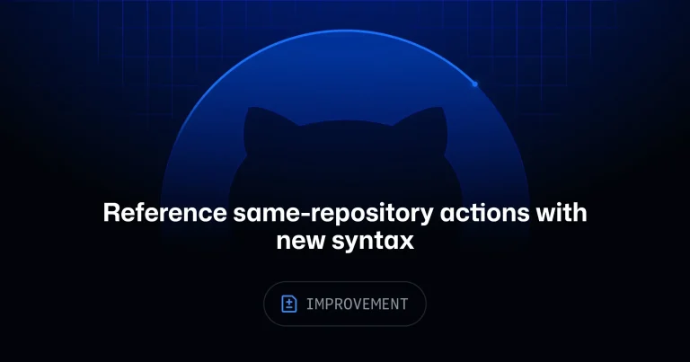 Схема работы GitHub Actions с новым синтаксисом $/ для ссылок на actions внутри репозитория
