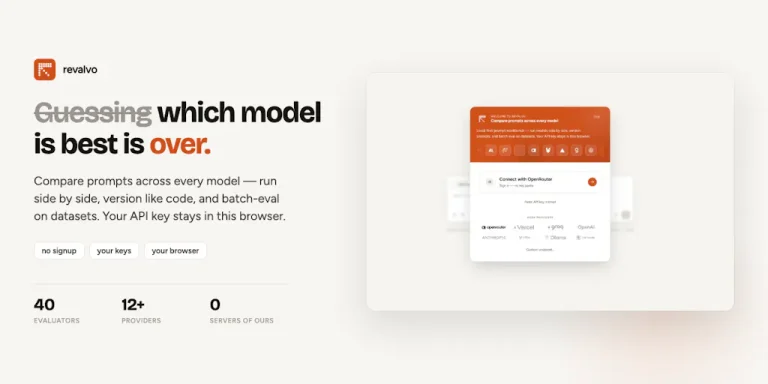 Интерфейс локального воркбенка Revalvo для пакетного тестирования промптов и работы с моделями