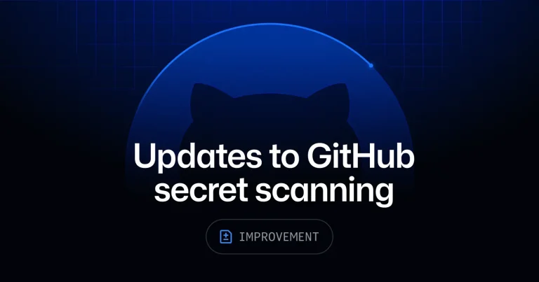Интерфейс GitHub secret scanning с алертом об утечке ключа API и расширенными метаданными