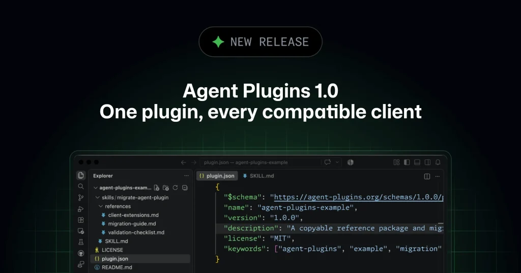 Интерфейс Visual Studio Code с панелью GitHub Copilot и управлением агентными плагинами