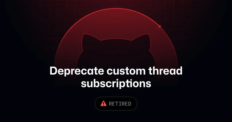 Скриншот настроек уведомлений GitHub с параметрами подписки на тред