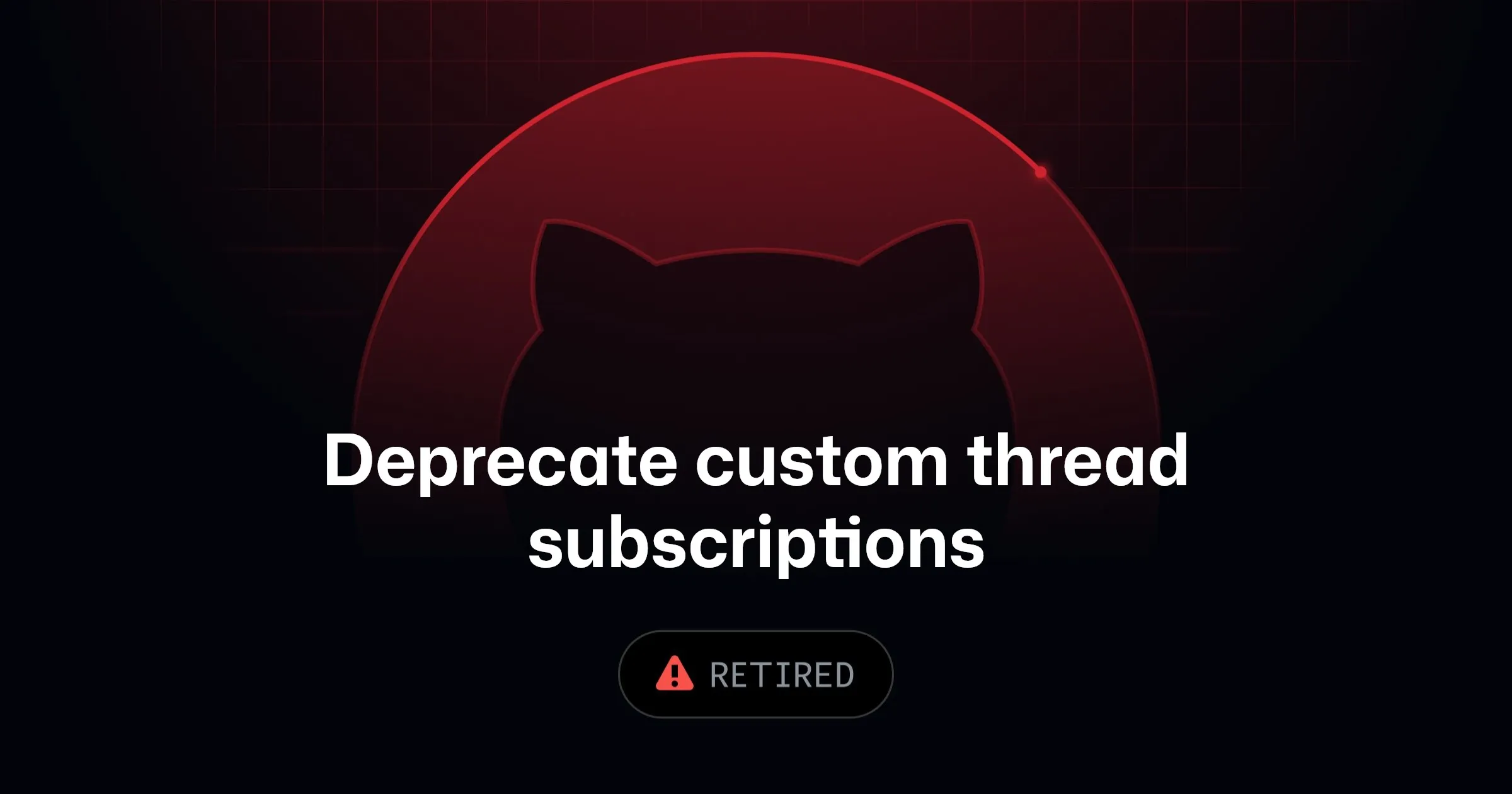 Скриншот настроек уведомлений GitHub с параметрами подписки на тред