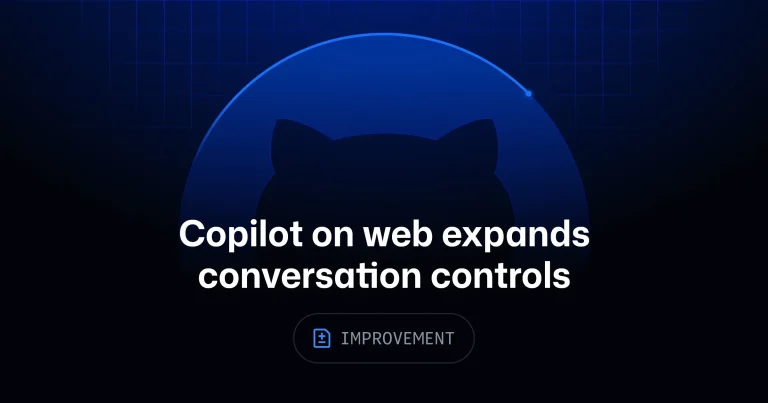 Copilot Chat на github.com: окно чата поверх веб-страницы с индикатором расхода токенов