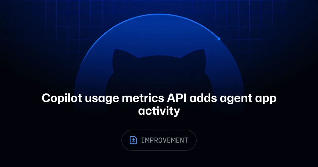 Интерфейс GitHub Copilot с графиками использования агент-приложений