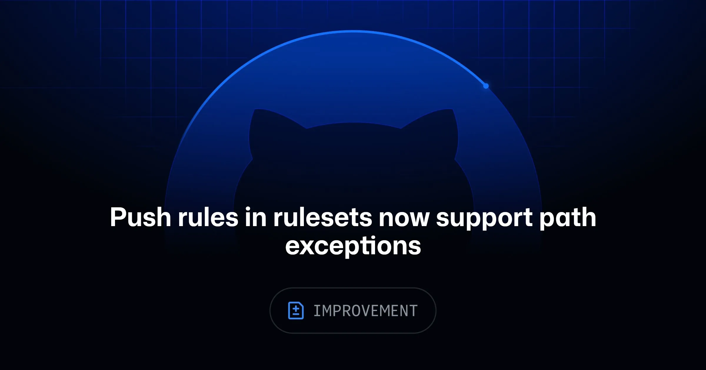 Интерфейс настройки исключений по путям в GitHub rulesets