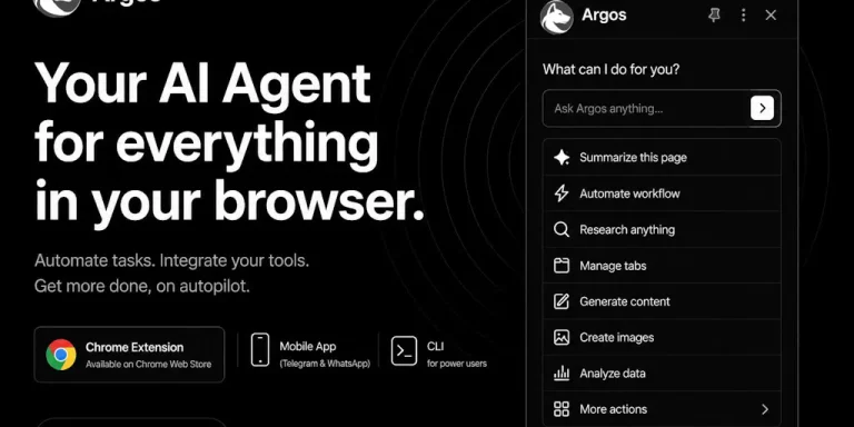 ИИ-агент Argos выполняет действия в браузере