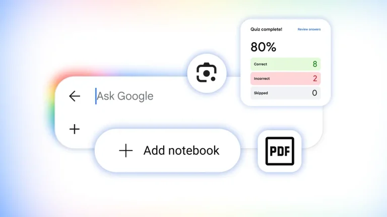 Интерфейс поисковой системы Google с элементами генеративного искусственного интеллекта для обучения