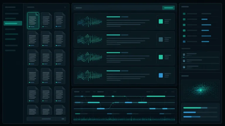 Скриншот интерфейса Chroma с коллекциями, результатами поиска по документам и трассировкой OpenTelemetry