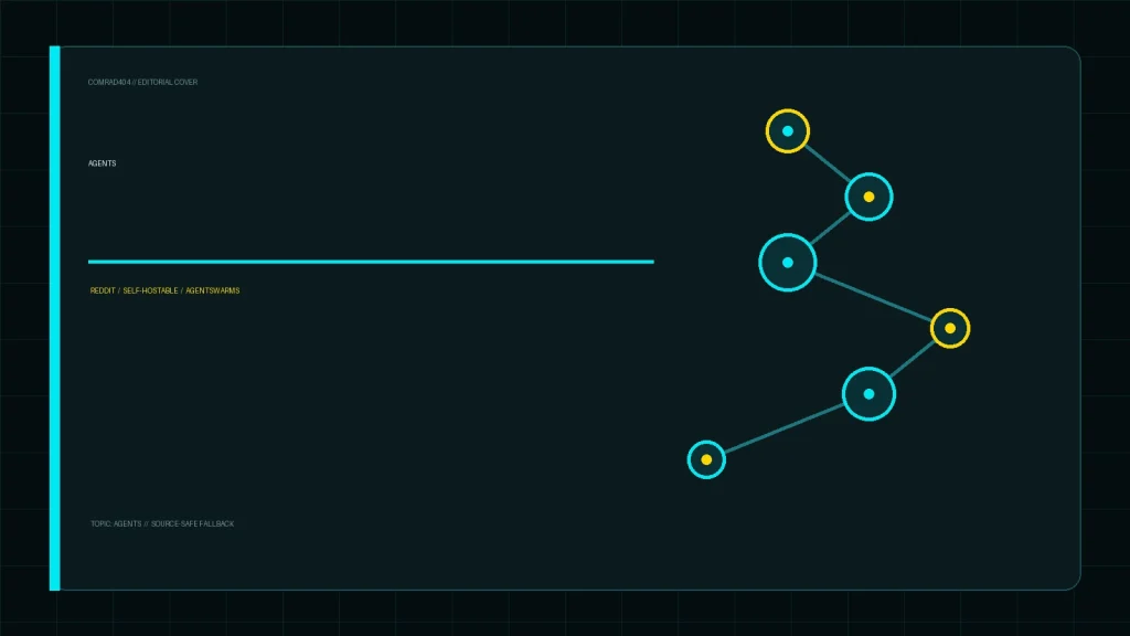 Редакционная обложка COMRAD404: Агентная AI-платформа с единой системой прав доступа: обсуждение на Reddit