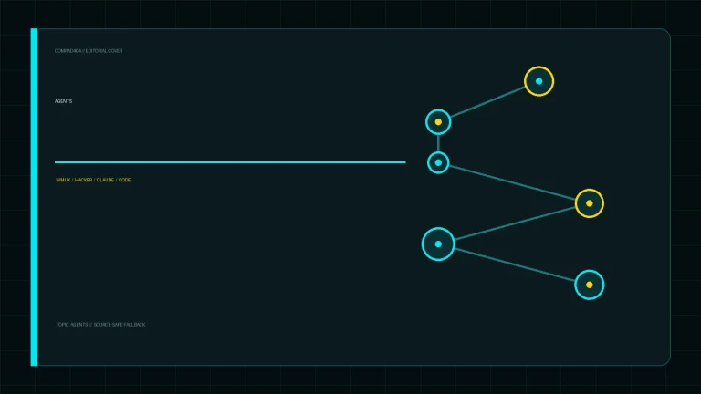 Редакционная обложка COMRAD404: Wmux — мультиплексор рабочих пространств для AI-агентов