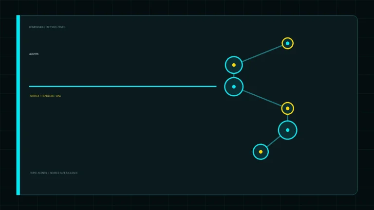 Редакционная обложка COMRAD404: Artifex: GPU-харнесс для медиа-нод-графов AI-агентов