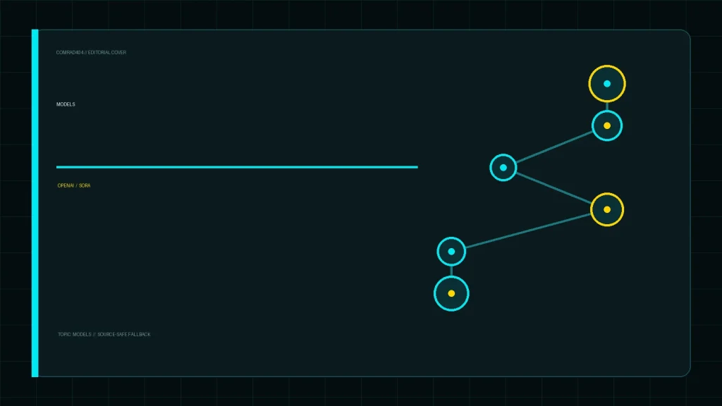 Редакционная обложка COMRAD404: OpenAI Sora: Как нейросеть меняет правила игры в создании видео