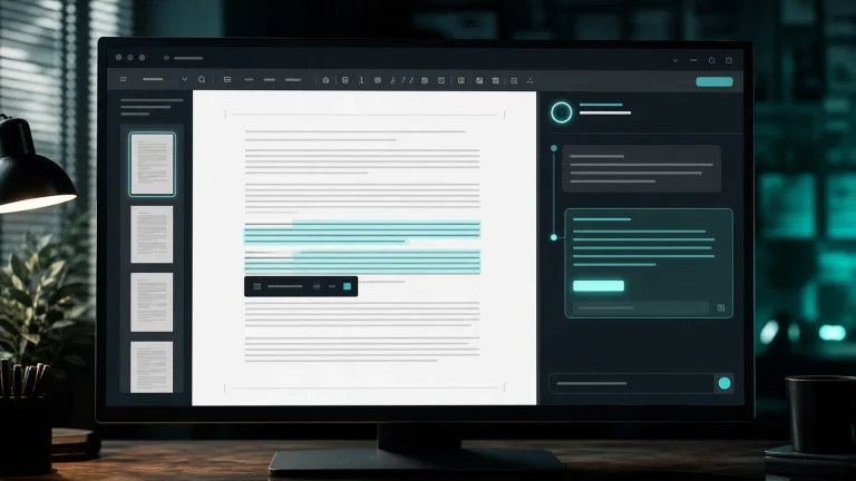 Скриншот Google Docs с открытой панелью Gemini для редактирования текста и просмотра предложений прямо в документе