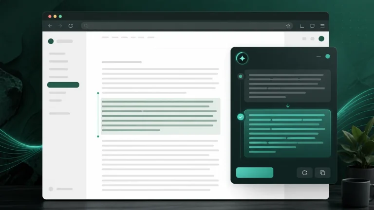 Интерфейс Grammarly с подсказками по правке текста в браузере