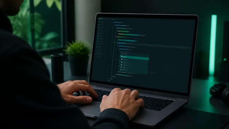 Окно Cursor с открытым проектом и inline-подсказкой Tab для автодополнения кода