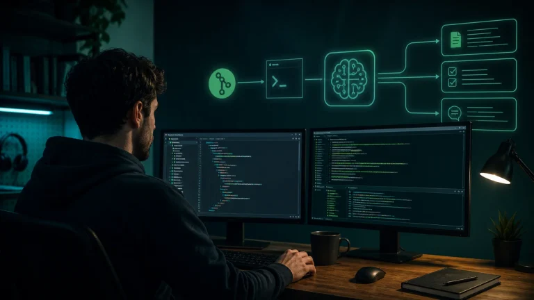 Редактирование .pre-commit-config.yaml с локальным AI-хуком и запуском pre-commit run --all-files в терминале