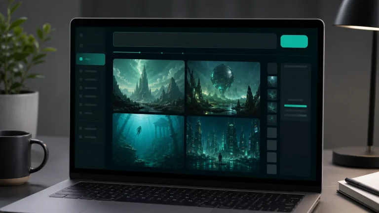 Страница Create в Midjourney с Imagine bar и лентой creation feed во время генерации изображения