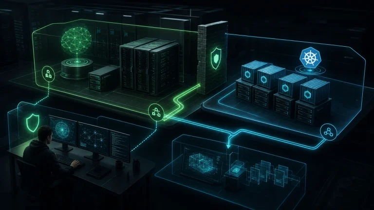 Схема on-premise AI-стека с локальным сервером моделей, внутренним веб-интерфейсом и изолированной корпоративной сетью