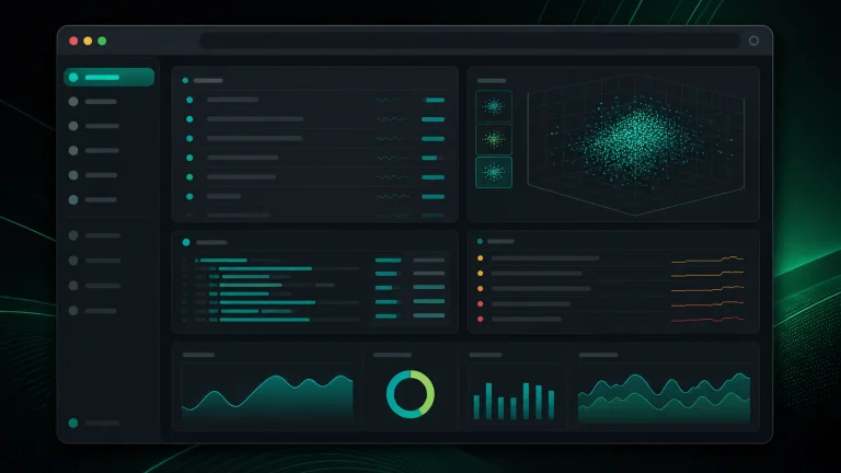 Интерфейс Milvus WebUI с разделами Home, Collections, Query, Data, Tasks и Slow requests