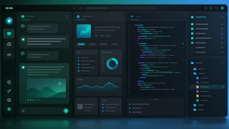 Интерфейс Mistral Vibe в браузере с режимами Chat, Work и Code, панелью задач, файлами и ответом со ссылками на источники