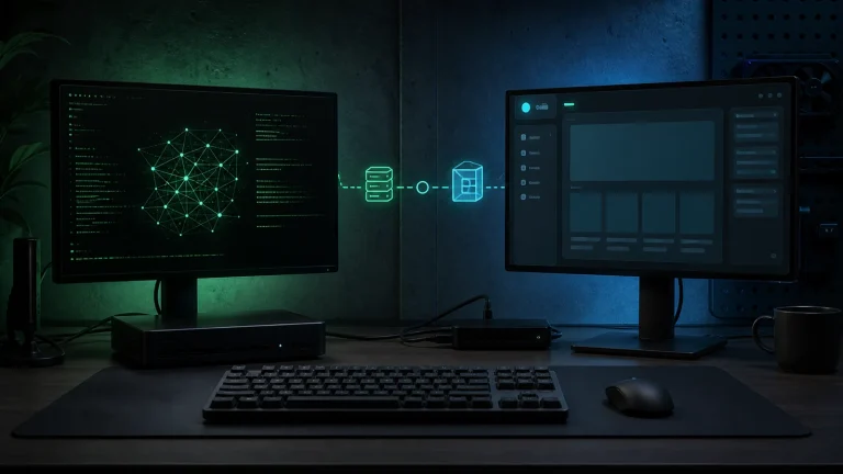 Сравнение локального CLI-сервера LLM и desktop-приложения с REST API на одном рабочем столе разработчика
