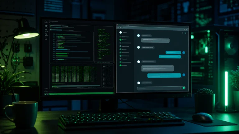Интерфейс OpenLLM с локально запущенным сервером, chat UI и терминалом с командой openllm serve
