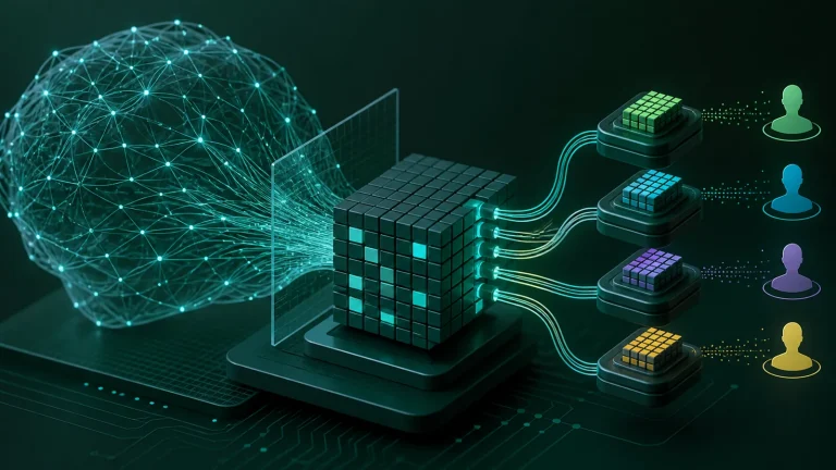 Схема QLoRA: квантизованная базовая модель и LoRA-адаптеры