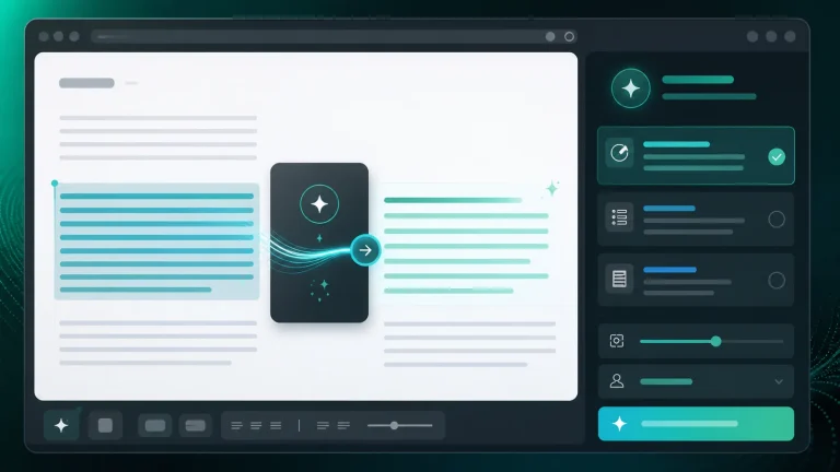 Интерфейс Wordtune в веб-редакторе с панелью Ask AI и текстом для перефразирования