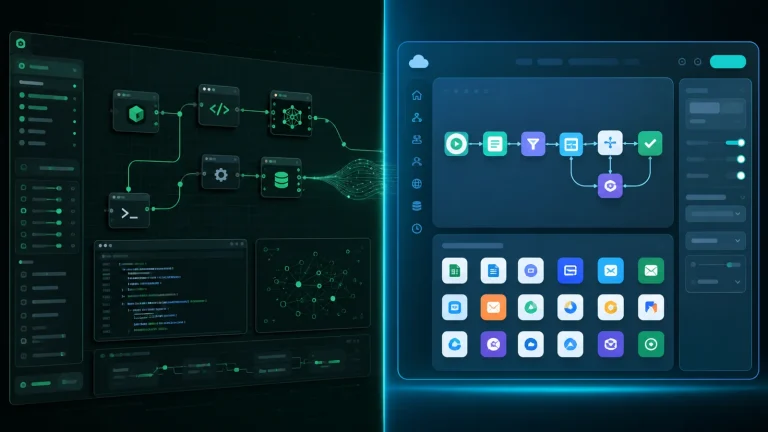 Сравнение n8n и Zapier для AI-автоматизации: визуальные workflow, AI-шаги и разные модели развёртывания