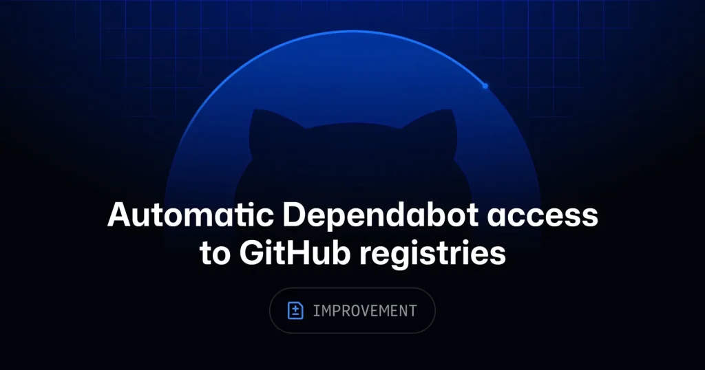 Схема аутентификации Dependabot при доступе к приватному реестру GitHub Packages