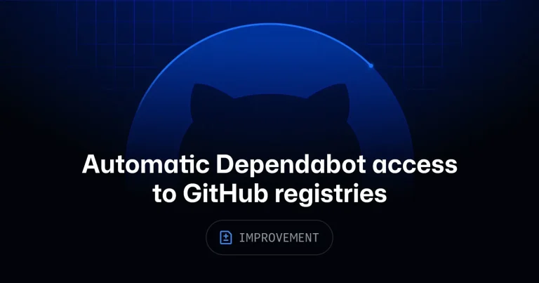 Схема аутентификации Dependabot при доступе к приватному реестру GitHub Packages
