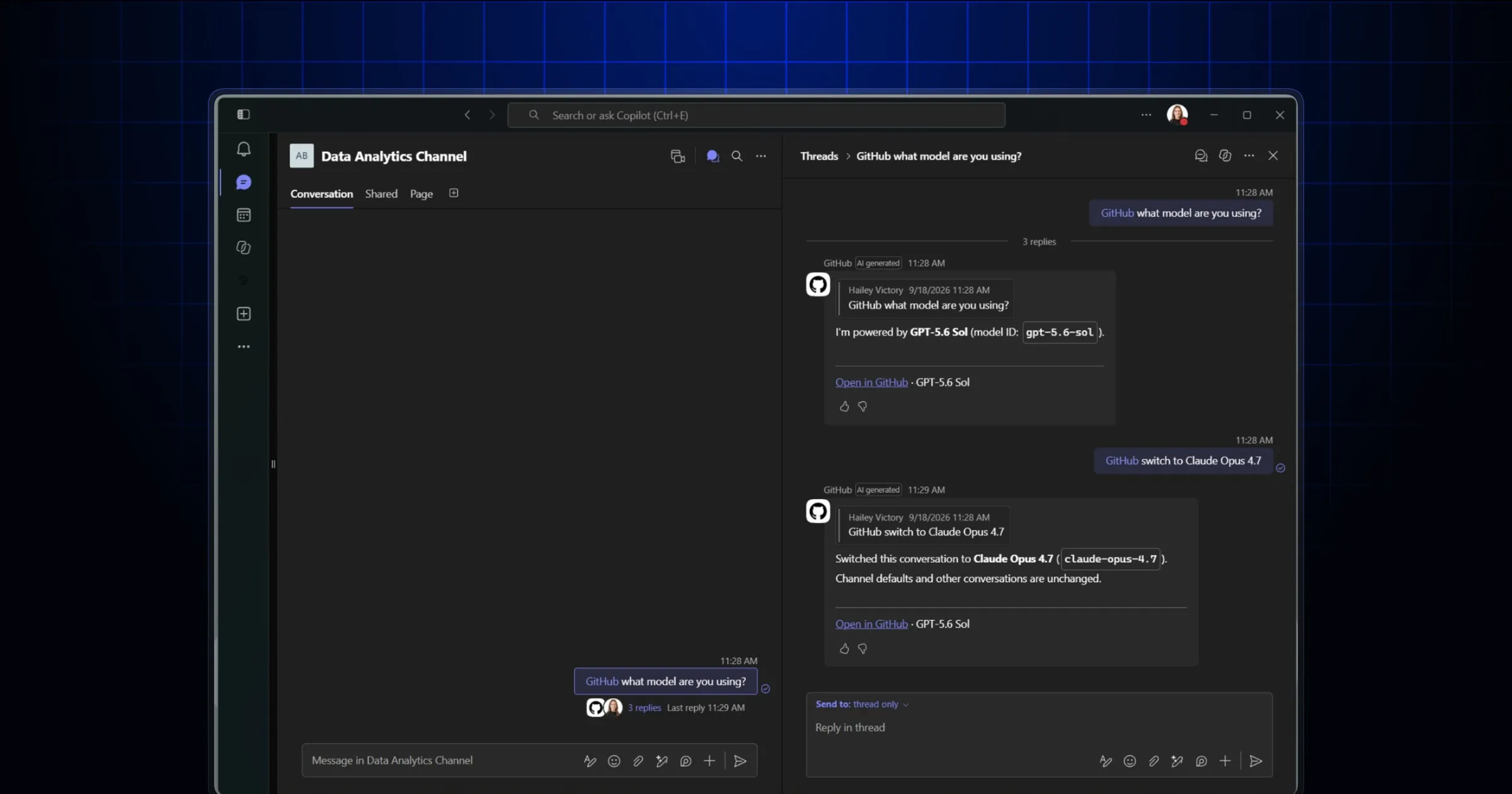 GitHub Copilot обрабатывает контекст обсуждений в Slack и Microsoft Teams