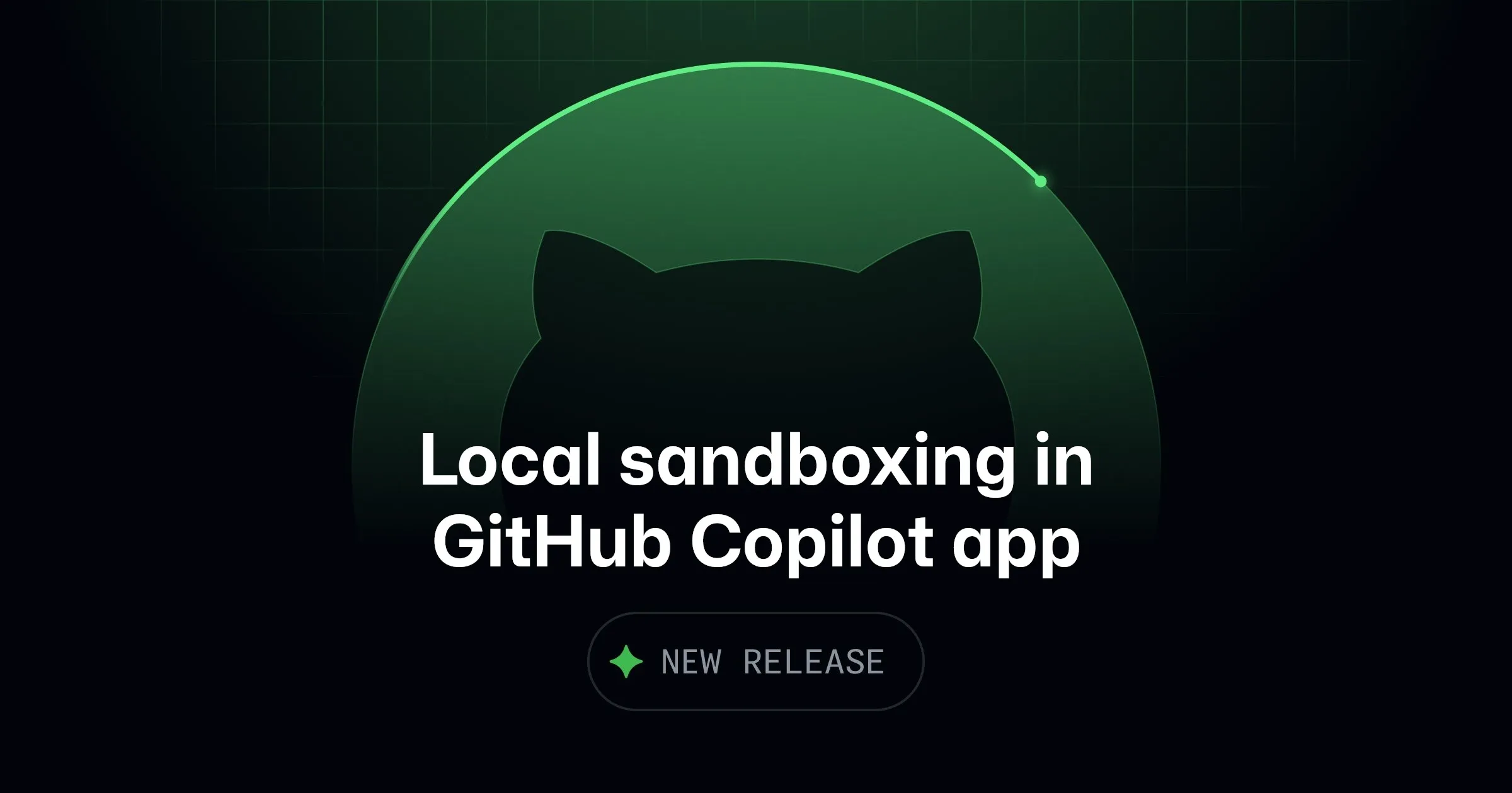 Интерфейс настроек локальной песочницы GitHub Copilot App с опциями изоляции файловой системы, сети и учетных данных