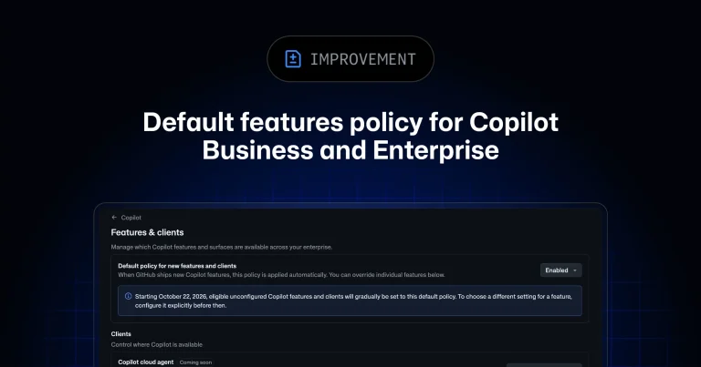 Панель AI Controls с настройками функций GitHub Copilot для предприятия