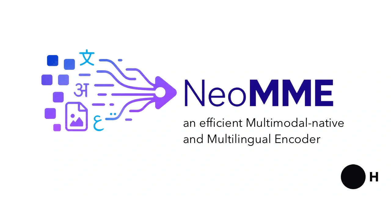 Схема архитектуры мультимодального энкодера NeoMME от Hugging Face