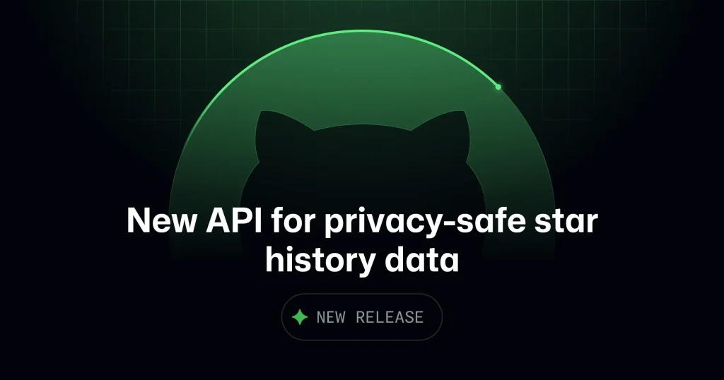 Интерфейс нового API эндпоинта GitHub для истории звёзд репозиториев