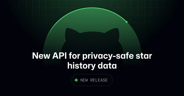 Интерфейс нового API эндпоинта GitHub для истории звёзд репозиториев