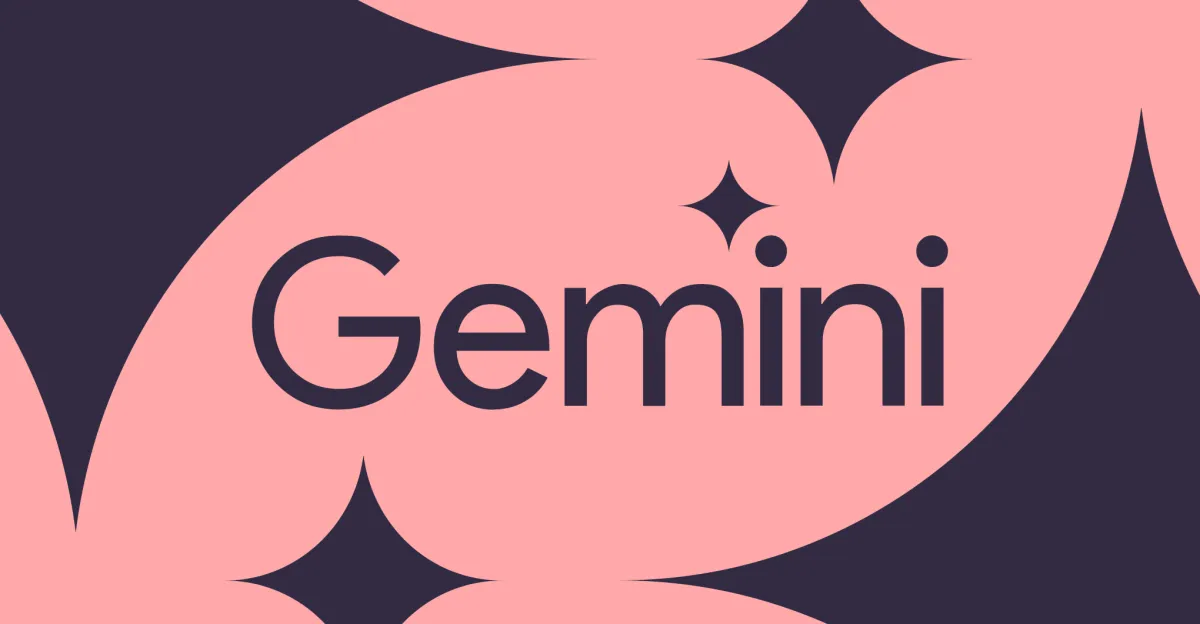 Визуализация модели Gemini на фоне фирменной символики Google DeepMind