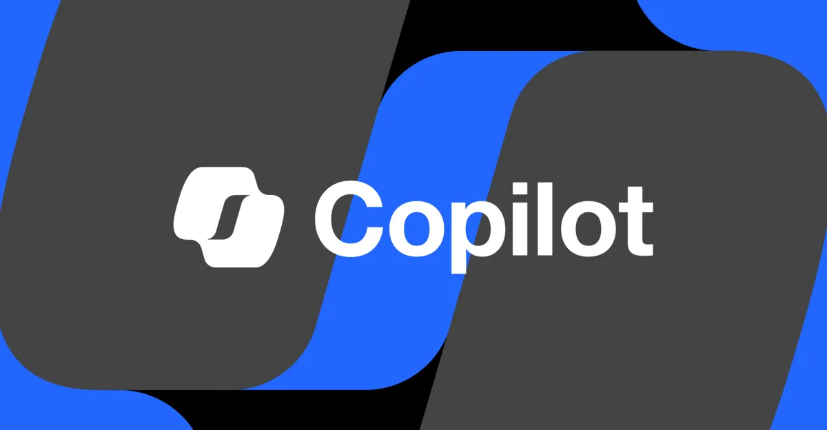Интерфейс Microsoft Copilot на фоне юридических документов по иску The New York Times