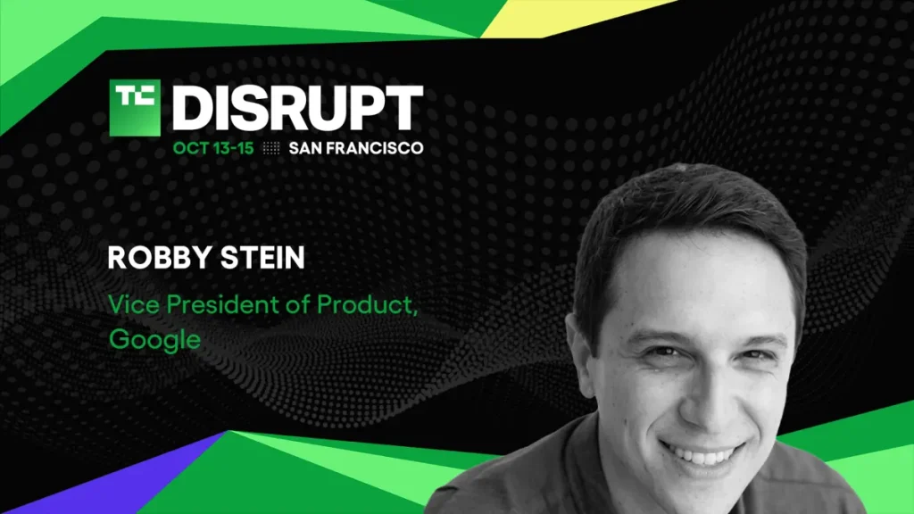 Робби Стайн, вице-президент Google Search по продукту, на сцене TechCrunch Disrupt 2026 в Сан-Франциско