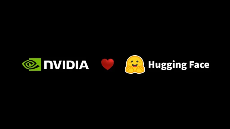 Логотипы Nvidia и Hugging Face на фоне объявления о слиянии