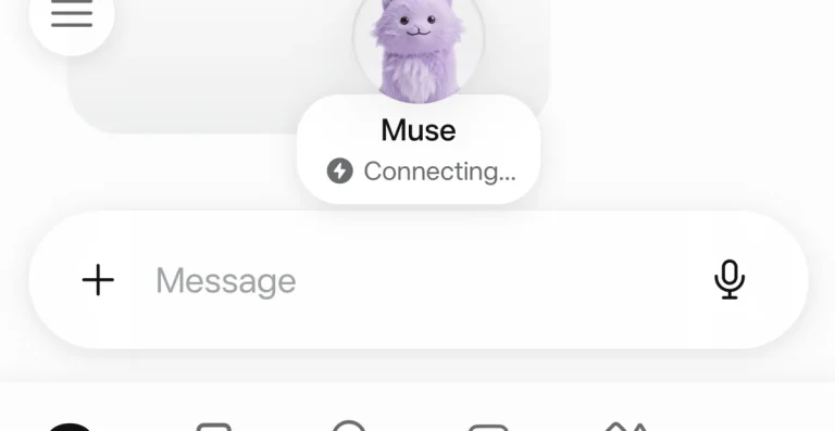Интерфейс AI-агента Meta Muse с виртуальным компьютером и списком задач