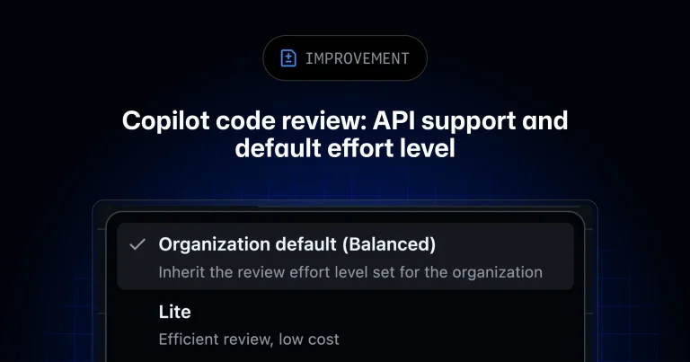 Фирменная обложка COMRAD404 о GitHub Copilot code review и запуске проверок через API