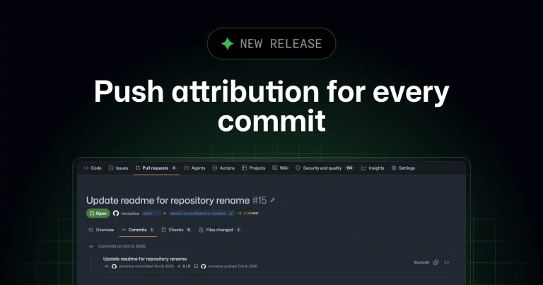 Данные об отправителе коммита в интерфейсе GitHub