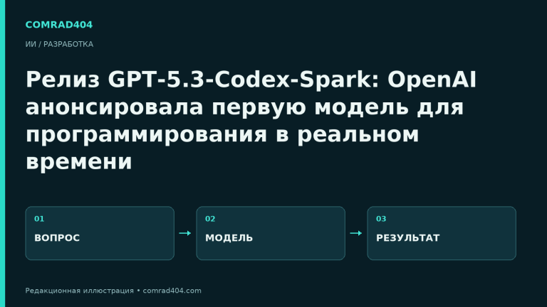 Релиз GPT-5.3-Codex-Spark: OpenAI анонсировала первую модель для программирования в реальном времени