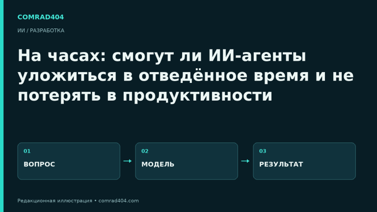На часах: смогут ли ИИ-агенты уложиться в отведённое время и не потерять в продуктивности